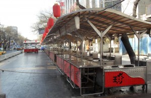 Bild från Wangfujing i Beijing den 21 januari 2011