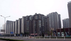 Ett nytt bostadsområde i Beijing